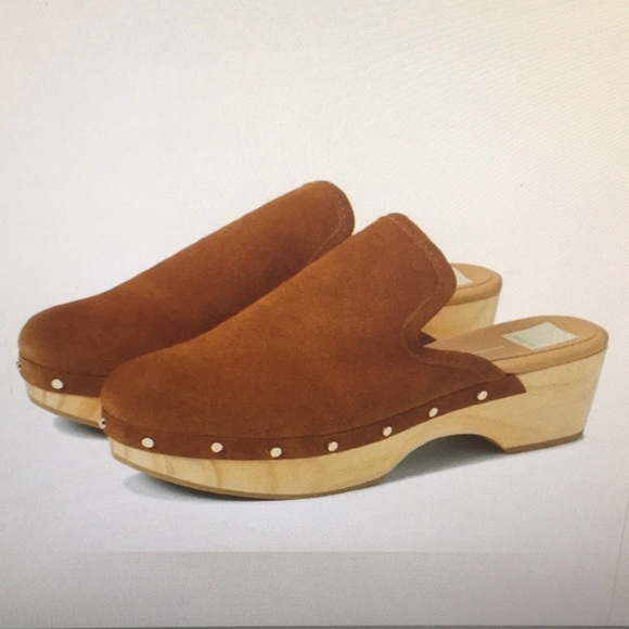 Dolce Vita Shoes - DOLCE VITA/“CLOSEN”SLIP-ON STUDDED CLOGS IN”COGNAC”